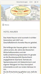 Mobile Screenshot of hotel-maurer.de