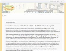 Tablet Screenshot of hotel-maurer.de